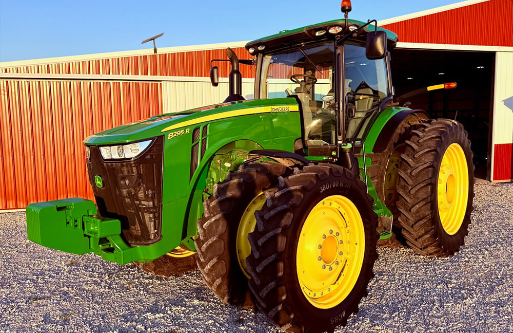 A John Deere 8295 R Tractor